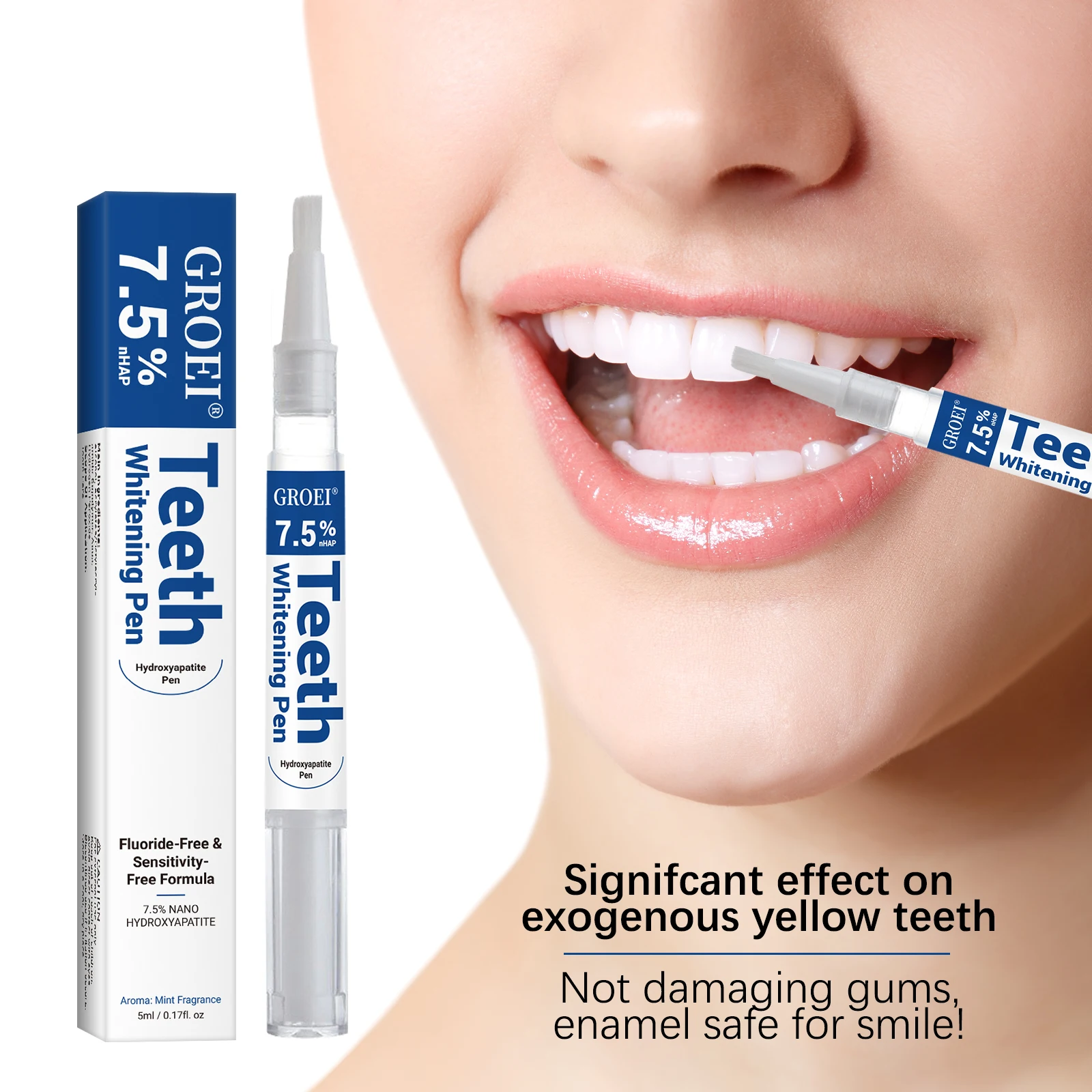 Teeth Whitening Pen - Stylo de blanchiment des dents hydroxypatite,