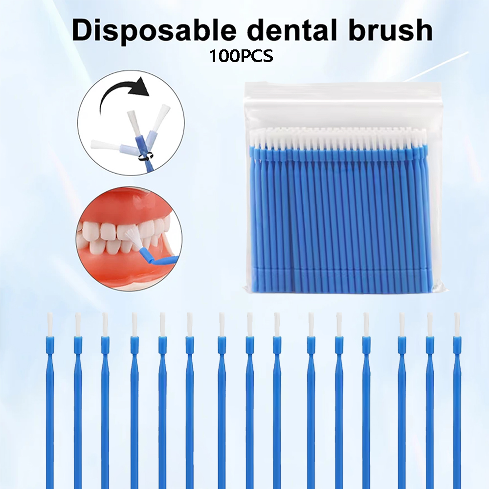 Teeth Whitening Uk - 100 applicateurs de micro-brosses dentaires jetables,