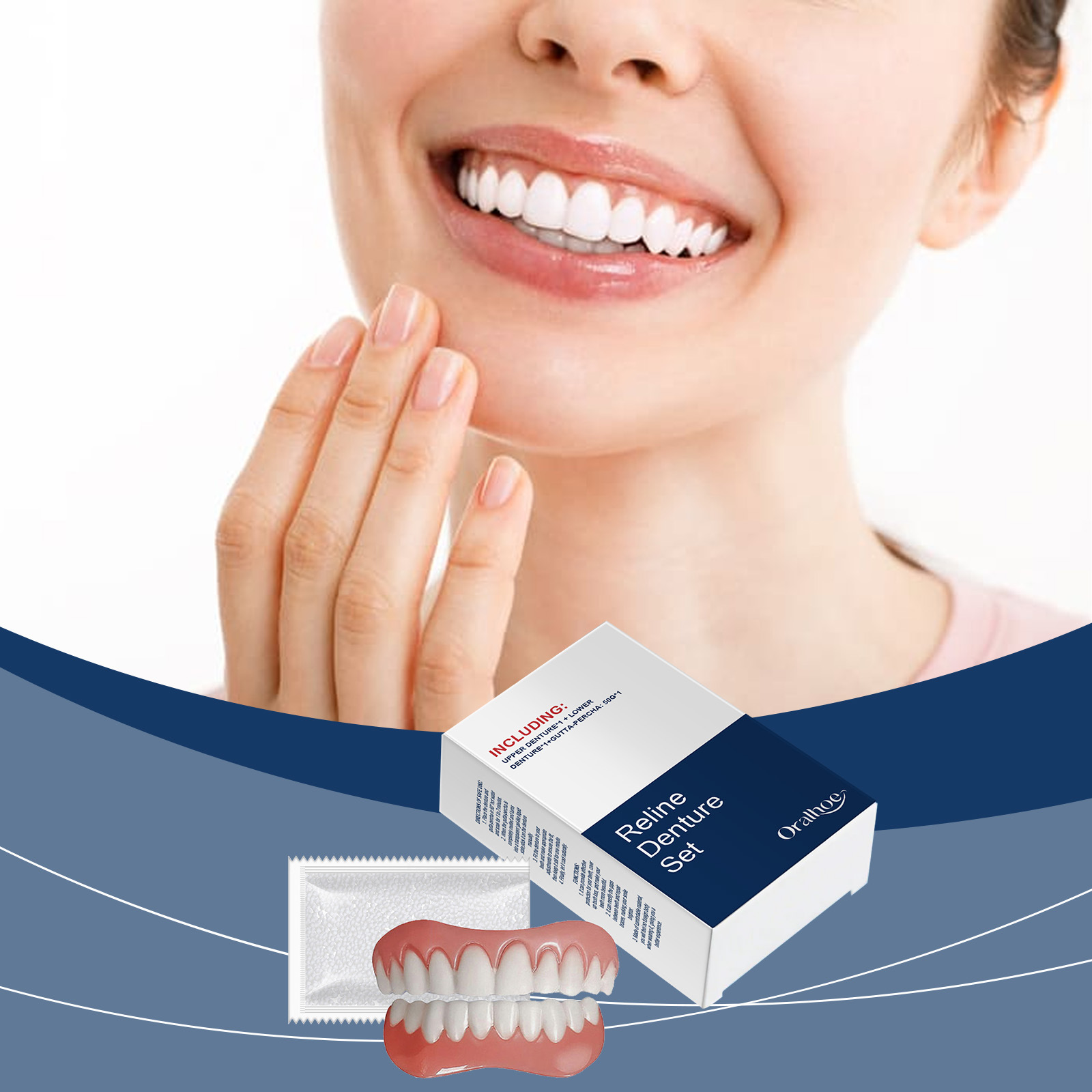 Teeth Whitening For Braces - Prothèses dentaires temporaires, Simulation buccale, bretelles,