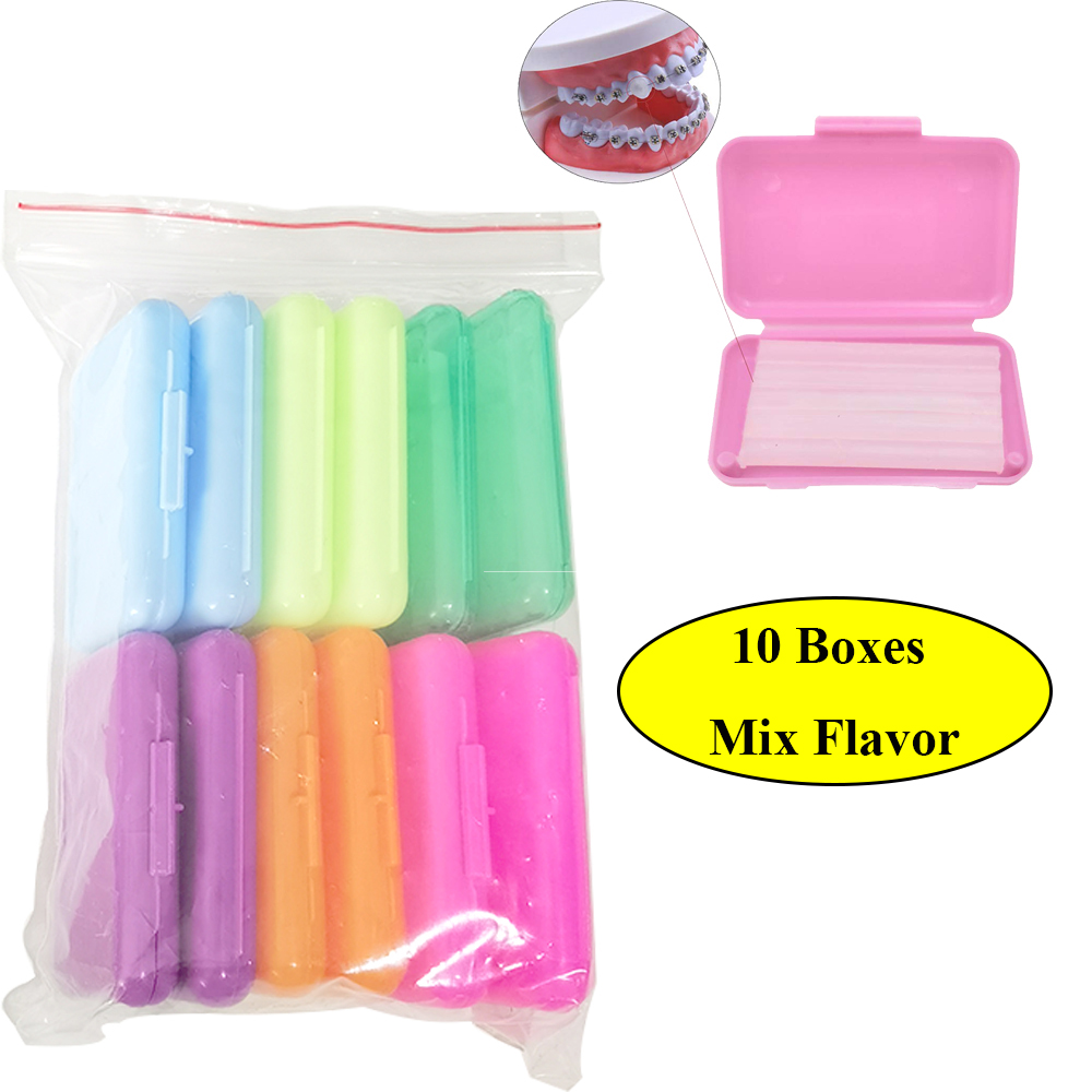 Teeth Whitening For Braces - 10 boîtes de cire de soulagement