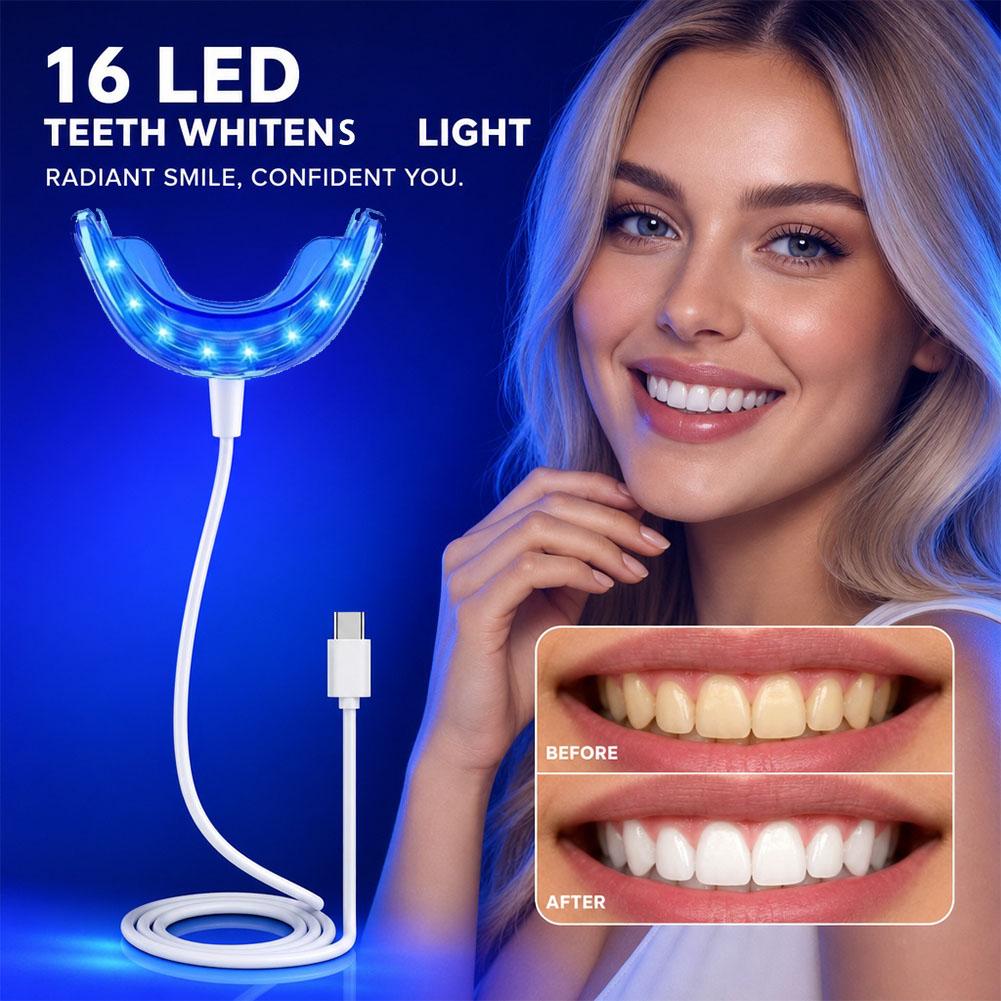 Teeth Whitening With Blue Light - Accélérateur de blanchiment dentaire, lumière LED