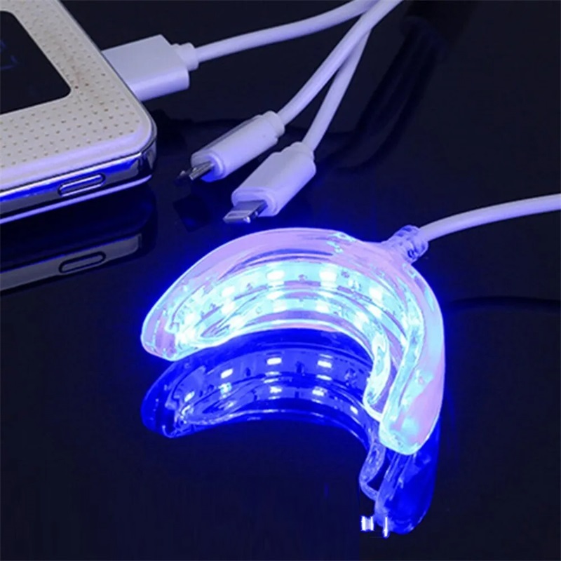 Teeth Whitening With Blue Light - Accélérateur de blanchiment des dents, lumière