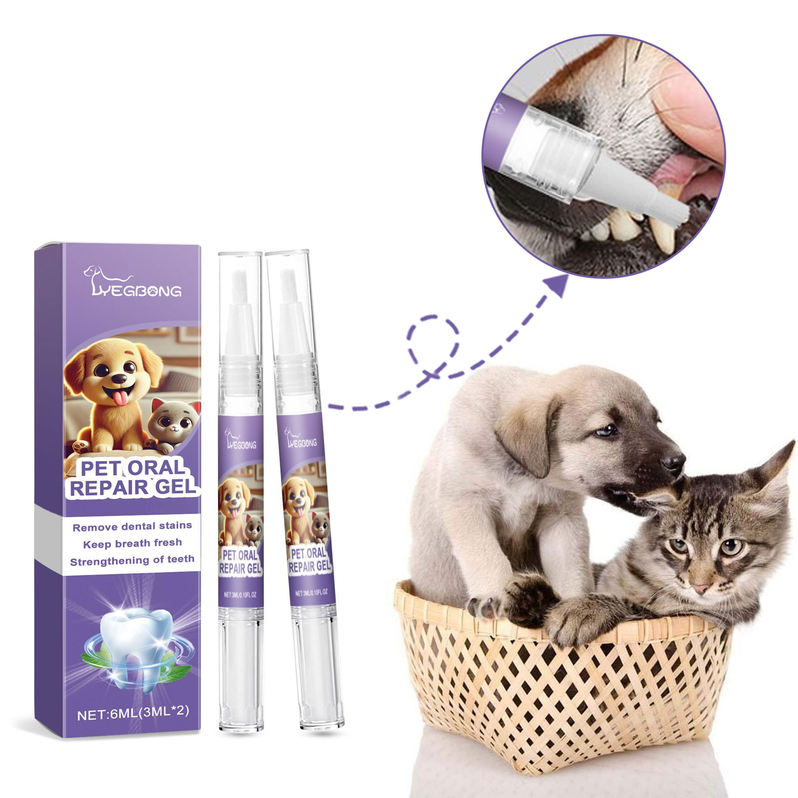 Teeth Whitening Pen - 12 pièces Brosse à dents pour